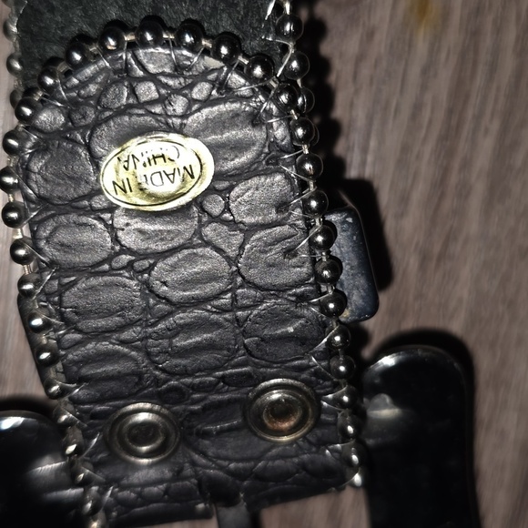 Western Vintage  Cow Girl Buckle Belt - Studded - Picture 6 of 7
